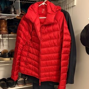 Uniqlo Red Down Puffer Jacket